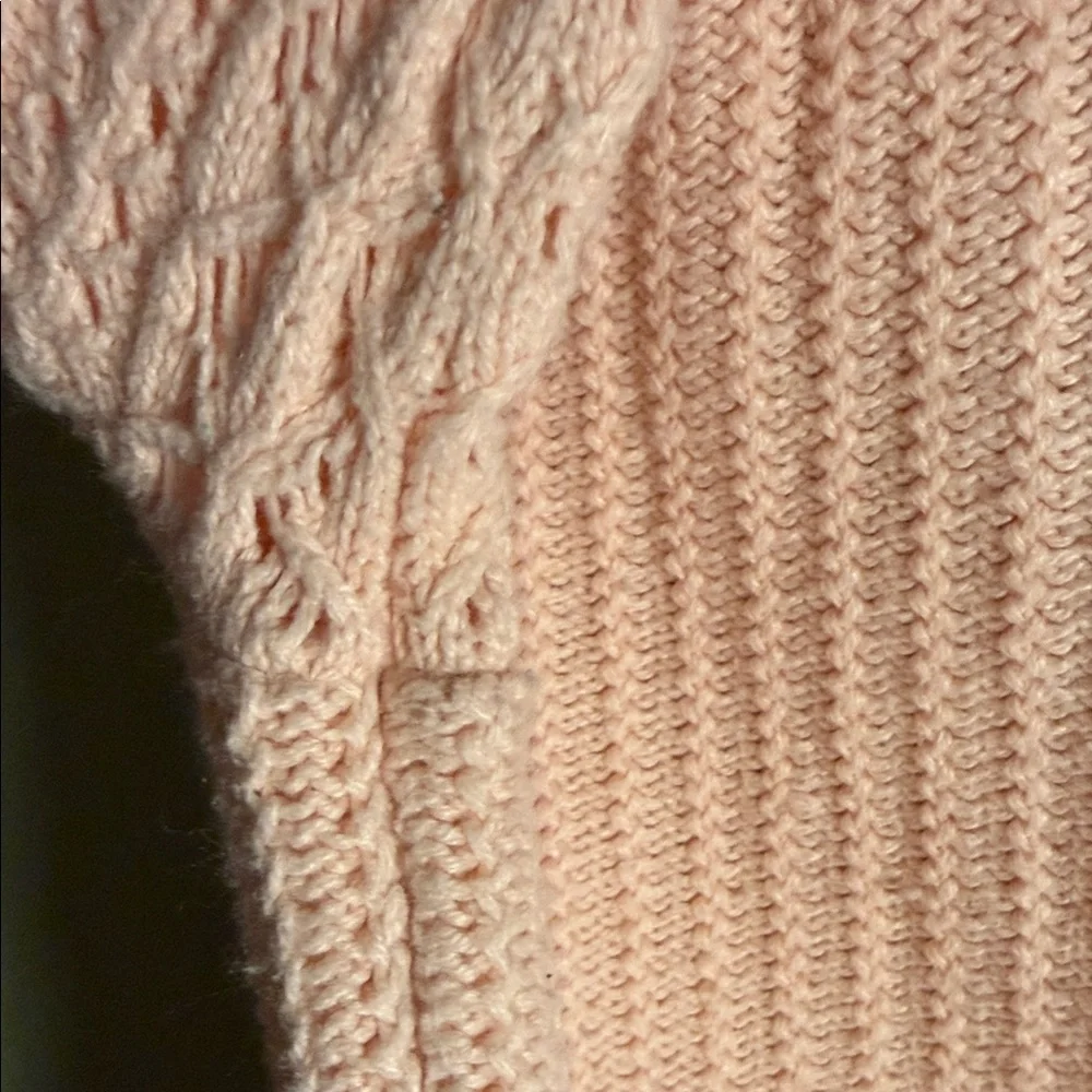 LOFT Women's Pink Textured Sweater - Picture 5 of 9